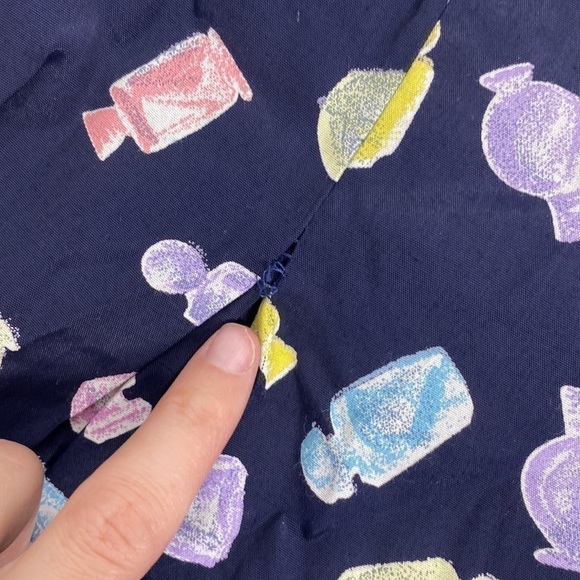 Vintage E.D Michaels By Melanie Drucker Perfume Bottle Navy Blue Dress Size 10 - Picture 13 of 13